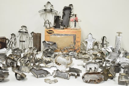 Vintage Group of Assorted Cookie Cutters and Presses