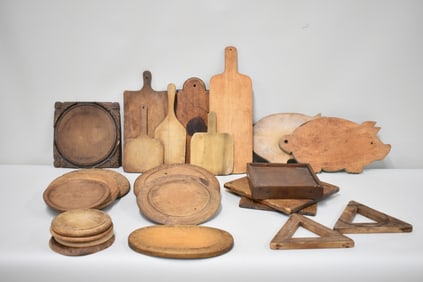 Vintage Group of 25 Assorted Cutting Boards