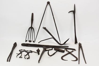 Group of Assorted Primitive Iron Tools