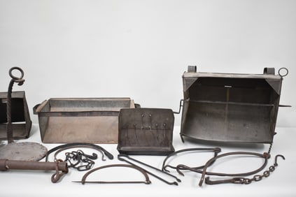 Group of Assorted Hearth Cooking Equipment