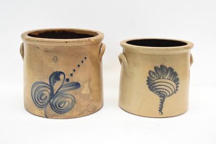 S.L. Pewtress New Haven CT Stoneware Crock