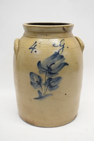 Jacob Zipfs Union Pottery Stoneware Crock