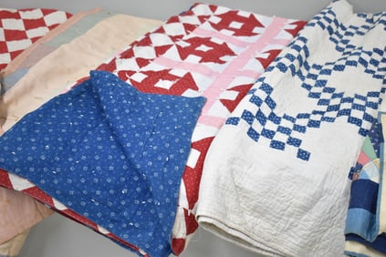 Vintage Group of Seven Assorted Quilts