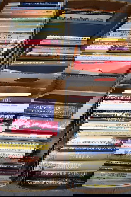 Group of Assorted Books on Antiques: Group of Assorted Books on AntiquesGroup of Assorted Books on Antiques. Including American Country Furniture 1780-1875, Old Pewter its Makers and Marks, The American Heritage History of Antiques, Furn