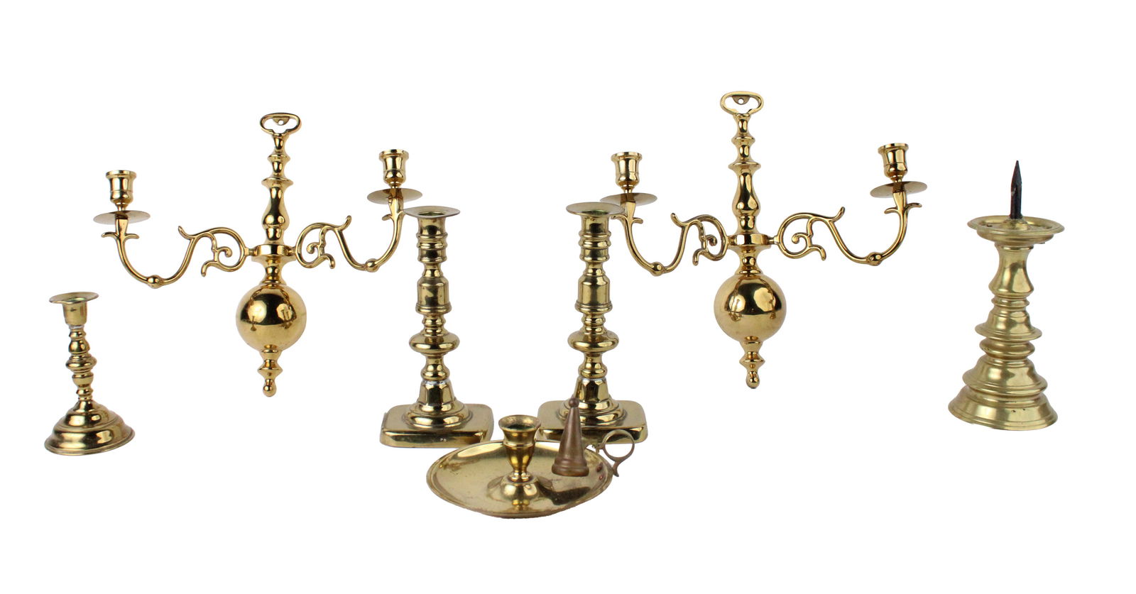 Group of Brass Candlesticks (1 of 12)