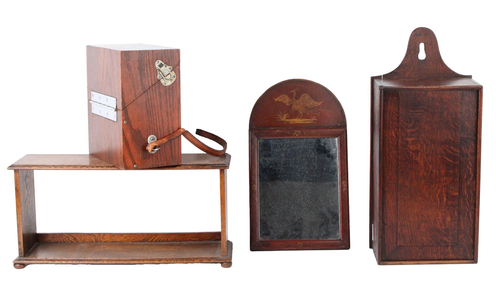 Chinoiserie Decorated Diminutive Mirror (1 of 7)