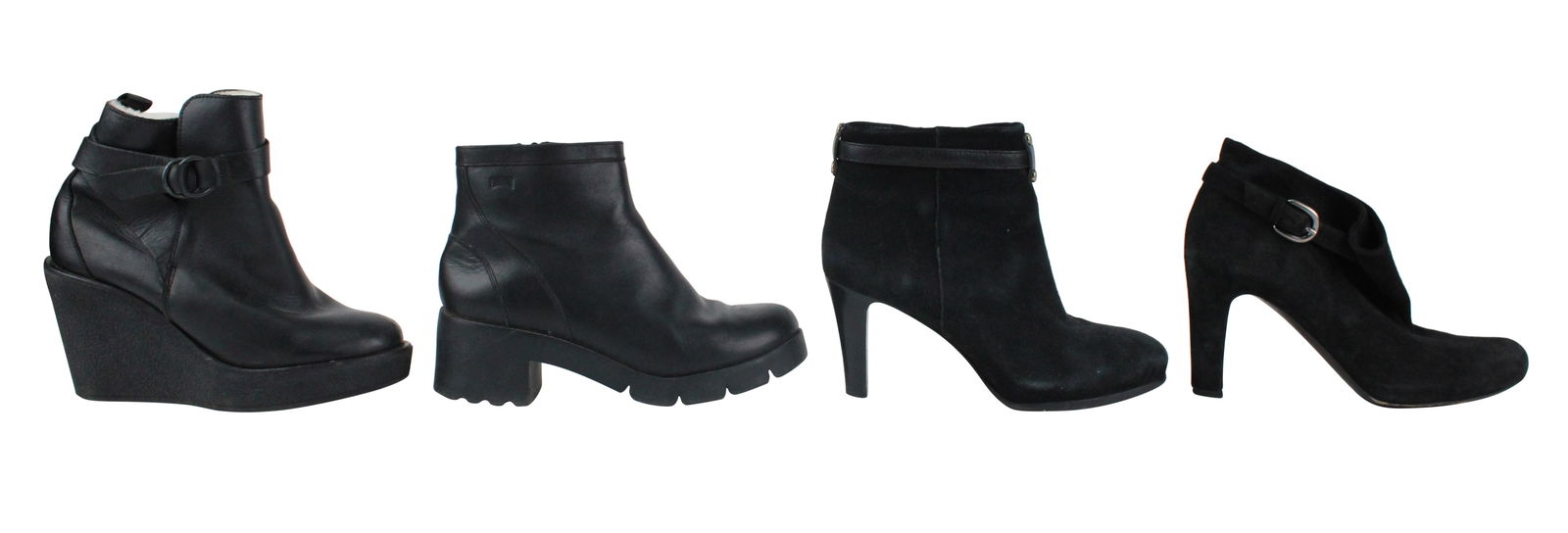 Four Pairs of Designer Black Ankle Boots (1 of 20)