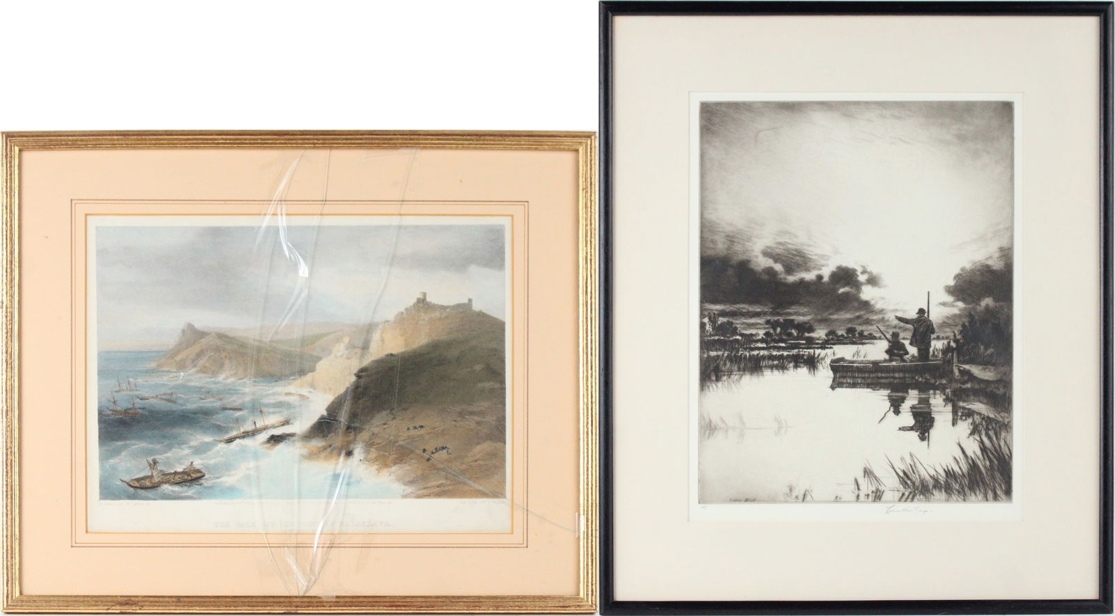 Levon West, 1900-1968, Duck Hunters, Engraving (1 of 12)