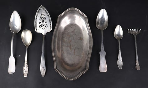Sterling Silver Oval Bread Tray