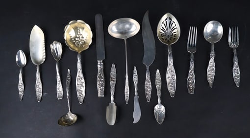 1885 Sterling Lily of the Valley Flatware Service