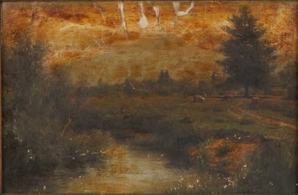Henry Augustus Ferguson, New York 1845-1911, Sheffield in the Berkshires, Oil on Canvas