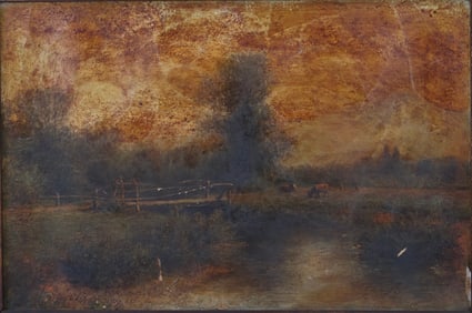 Henry Augustus Ferguson, New York 1845-1911, Shepherds in the Berkshire Valley, Oil on Canvas