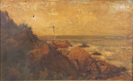 Rocky Coastline, Oil on Canvas