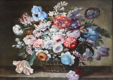 Floral Still Life, Oil on Canvas