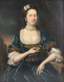 After John Singleton Copley, 1738-1815, Portrait of Mary Royall, Oil on Canvas