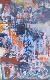 Graffiti Art, Mixed Media on Canvas