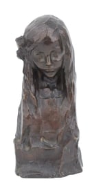 Jeanne Jozon, Art Nouveau Bust of a Maiden