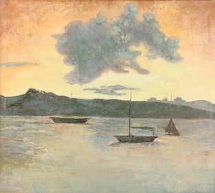 Miriam Levine Broudy, 1905-1995, Sunset, Oil on Canvas