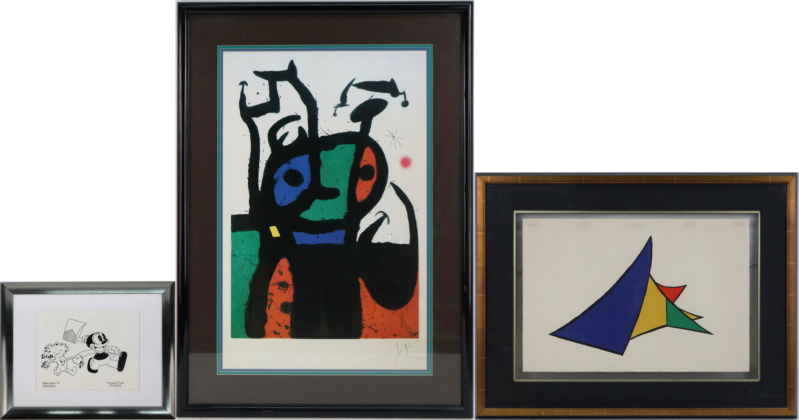 After Alexander Calder, American 1898-1976, Colored Wedge Structure, Folio Print (1 of 20)