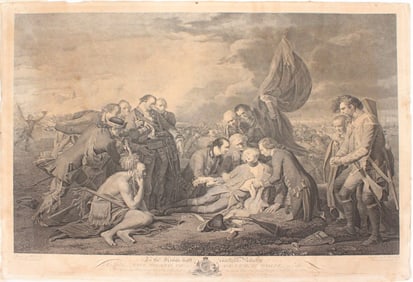 William (1735) Woollett, 1735-1785, Death of General Wolfe, Engraving