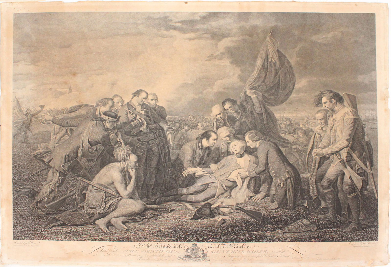 William (1735) Woollett, 1735-1785, Death of General Wolfe, Engraving (1 of 9)