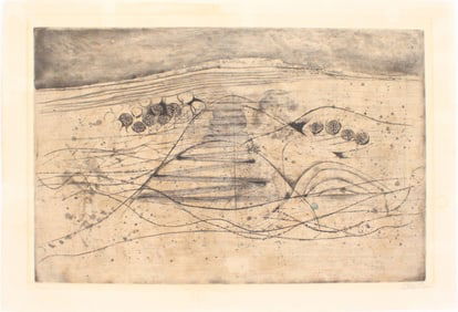 Johnny Friedlaender, German 1912-1992, Senza Titolo, Aquatint