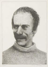 Gregory Joseph Gillespie, 1936-2000, Self-Portrait, Lithograph