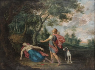 Cephalus Discovering Procris after Death, Oil on Copper