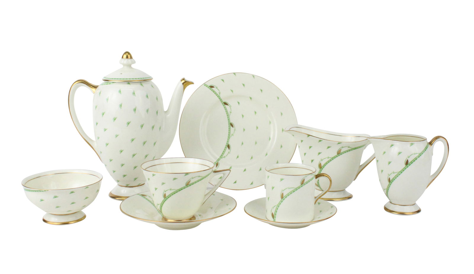 Royal Doulton "Yvonne" Partial Tea Service (1 of 11)