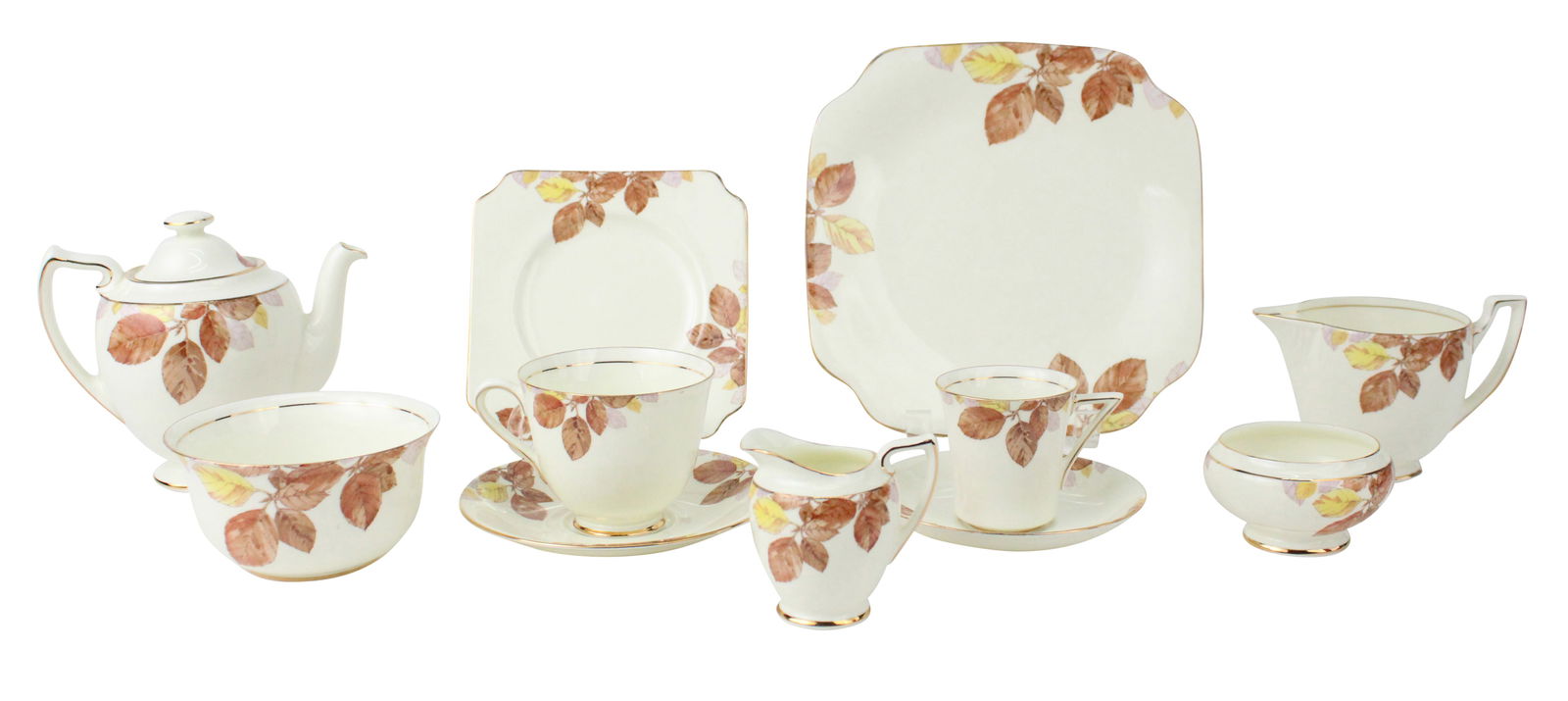 Royal Doulton "Ashley" Partial Tea Service (1 of 14)