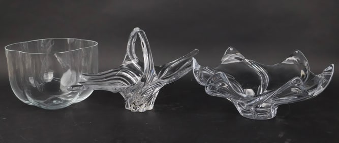 Art Vannes Colorless Glass Bowl
