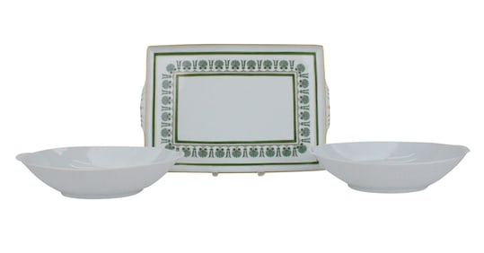 Pair of Hutschenreuther White Porcelain Serving Bowls