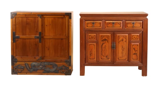 Two Chinese Side Cabinets