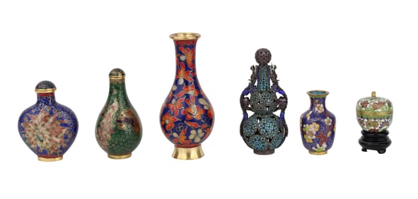 Two Cloisonne Snuff Bottles