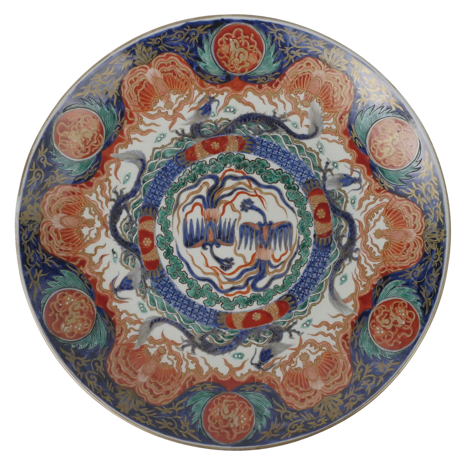 Large Japanese Imari Charger (1 of 8)