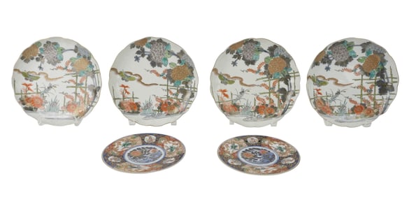 Pair of Japanese Imari Porcelain Plates
