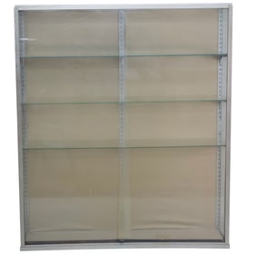 White Metal Vitrine