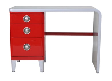 Norman Bel Gieddes Enameled Metal Desk