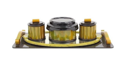 Art Deco Bakelite Vanity Set