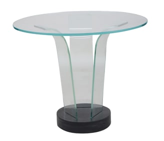 Modern Bent Glass Center Table