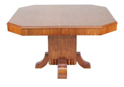 Art Deco Walnut Dining Table