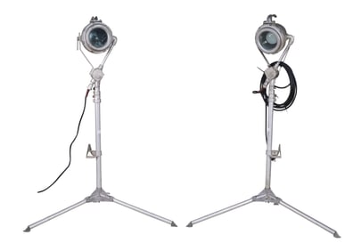 Pair Crouse Hinds Industrial Stage Performance Spotlights