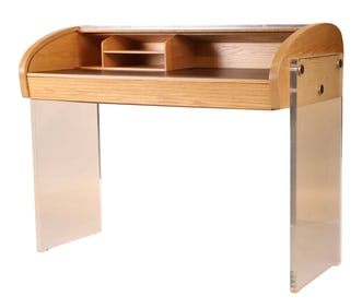 Vladimir Kagan Oak Roll-Top desk