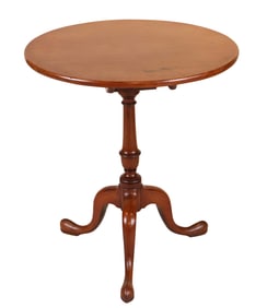 Federal Cherrywood Tilt Top Candlestand