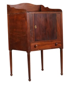 Federal Mahogany Bedside Cupboard