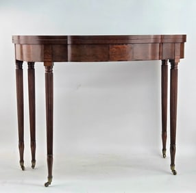 Federal Mahogany Five Leg Game Table