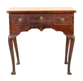 Queen Anne Walnut Veneered Lowboy