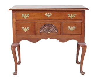 Queen Anne Style Cherrywood Lowboy