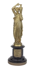 Ormolu Figure of a Classical Woman with Urn
