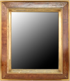 Victorian Eastlake Parcel-Gilt Walnut Mirror